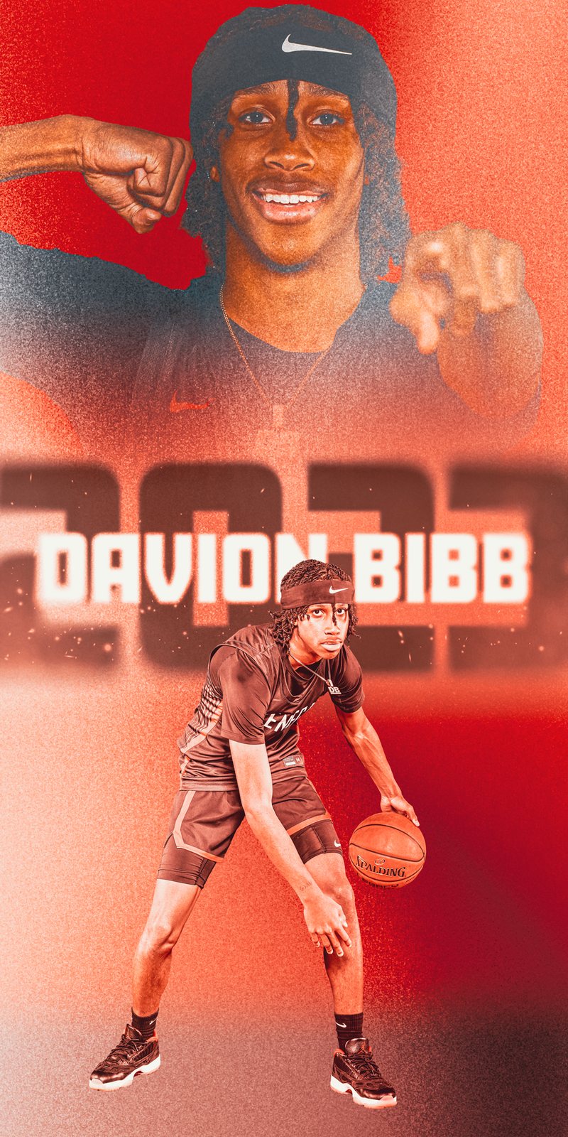 Davion Bibb basketball senior banner