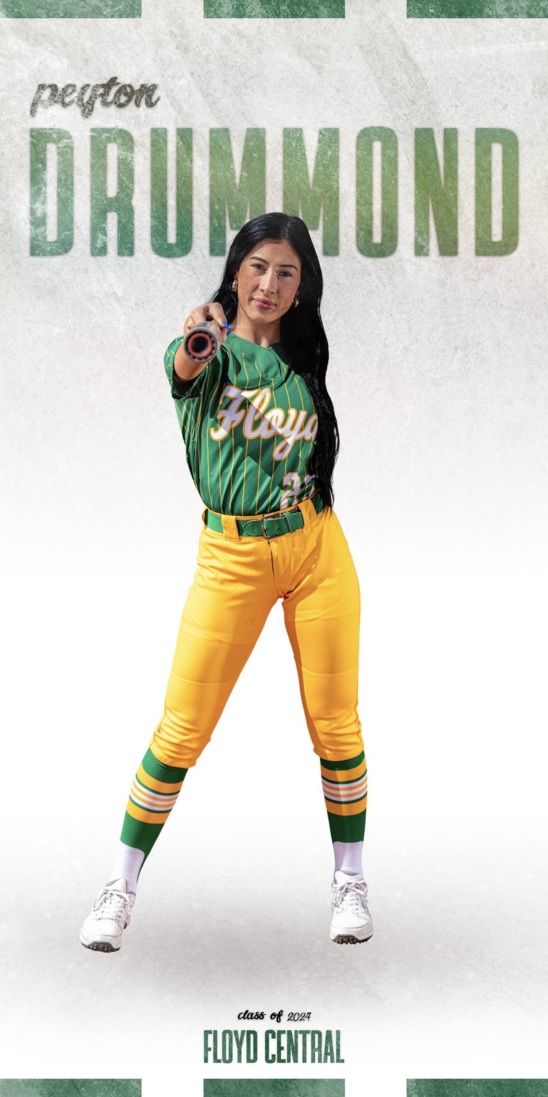 Peyton Drummond, Floyd Central softball senior banner