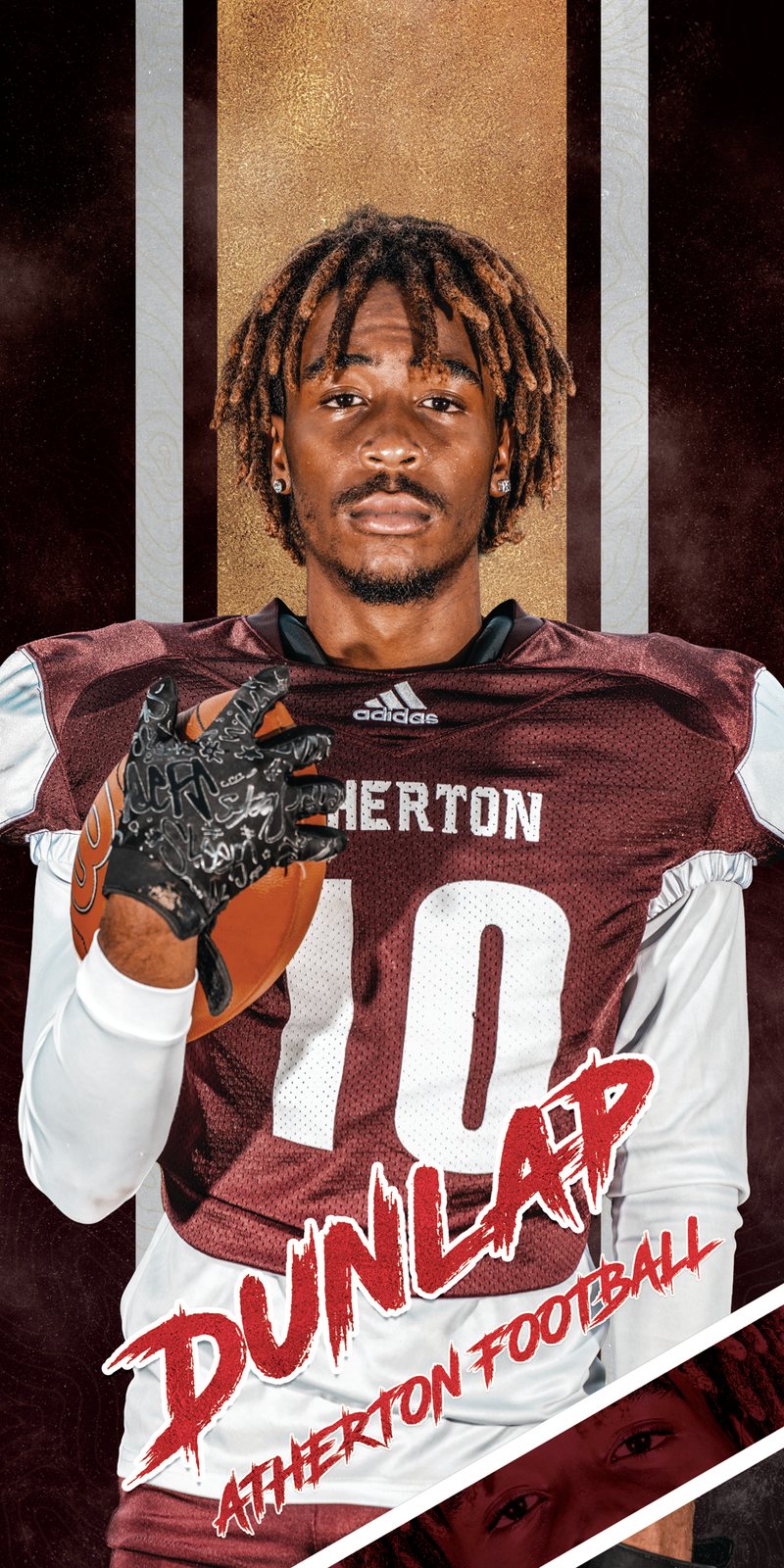 Dunlap, Atherton football senior banner