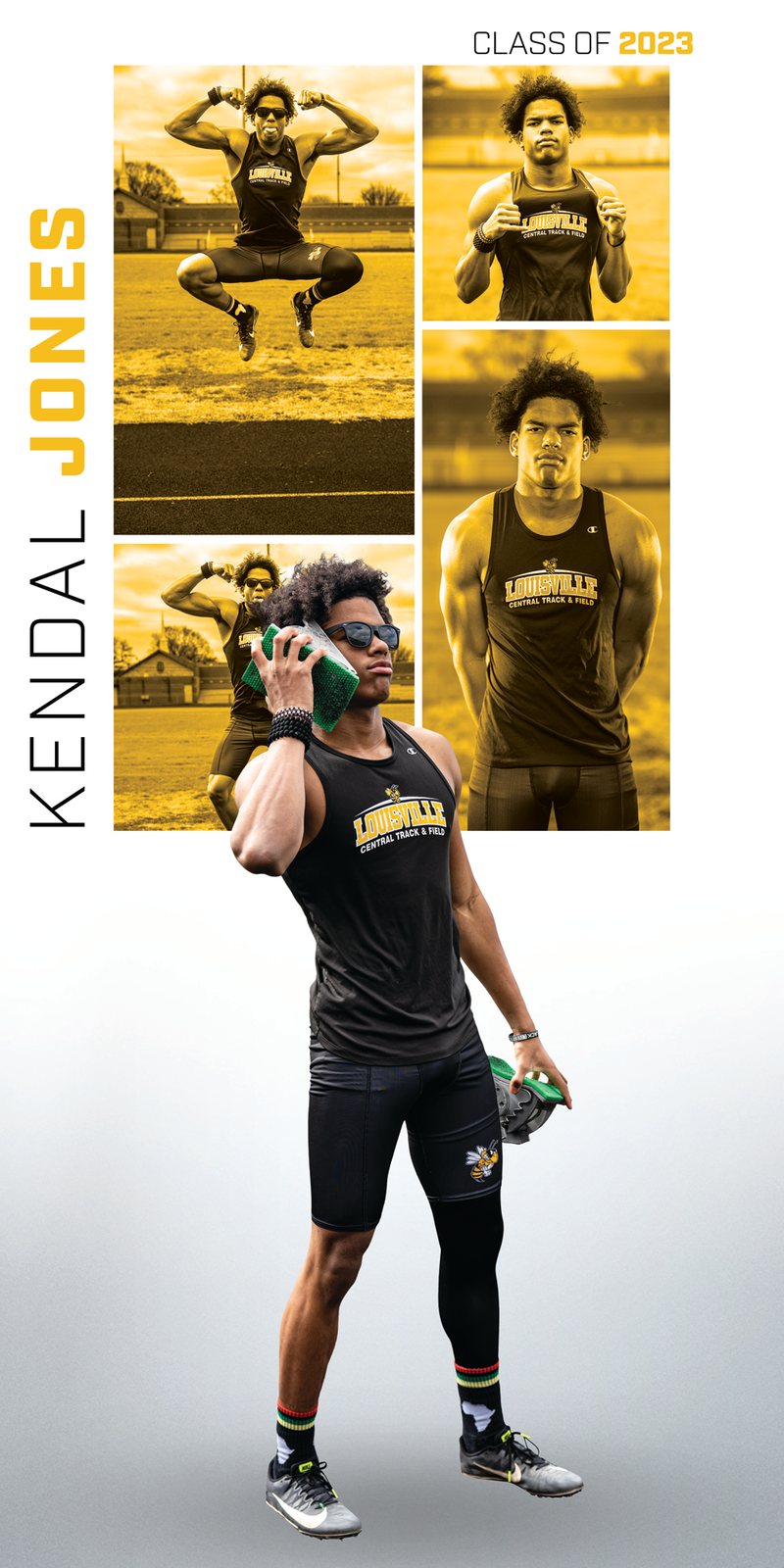 Kendal Jones track and field senior banner