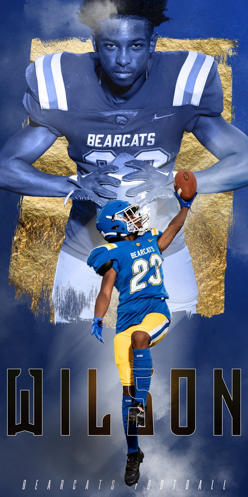 Wilson, Bearcats football senior banner